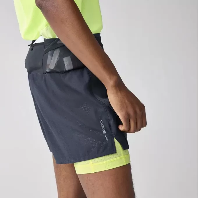 Pantaloni scurți Brooks High Point 5″ 2-în-1 2.0 Pantaloni scurți Brooks High Point 5″ 2-în-1 2.0