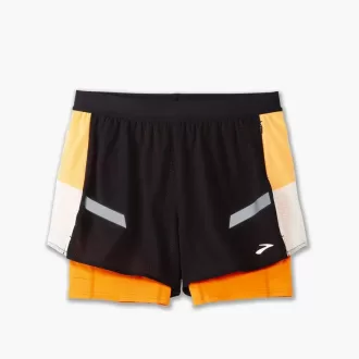 Pantaloni scurți Brooks Run Visible 4″ 2-în-1 2.0